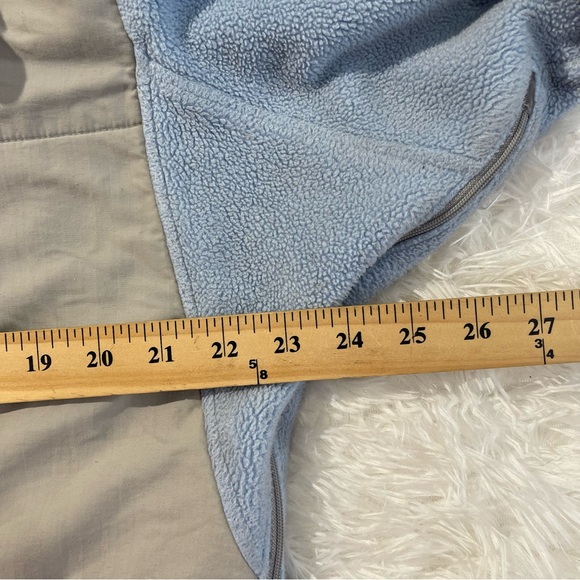 The North Face Womens Denali Jacket Medium Blue Gray Full Zip Fleece Pockets - Picture 6 of 7